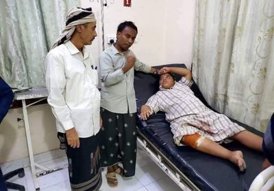 قيادة انتقالي سيئون تطمئن على ضحايا اعتداء الإخوان