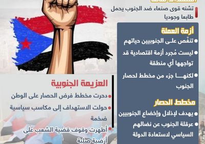 حصار الجنوب لن يضعف إرادتنا (إنفوجراف)