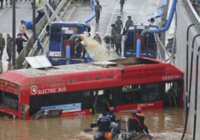 ارتفاع ضحايا الفيضانات في كوريا الجنوبية لـ41 شخصًا