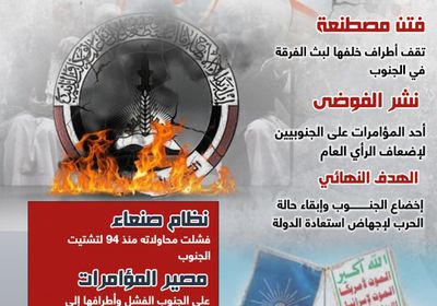 مشاريع بث الفتنة في الجنوب (إنفوجراف)