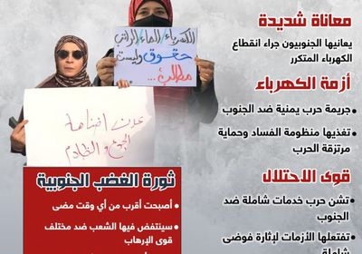 أزمة كهرباء عدن.. جريمة حرب غادرة دون طلقة واحدة (إنفوجراف)