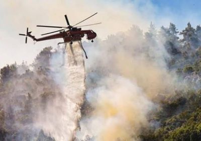 تحطم طائرة لمكافحة الحرائق في اليونان