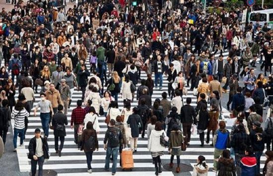 انخفاض عدد سكان اليابان 