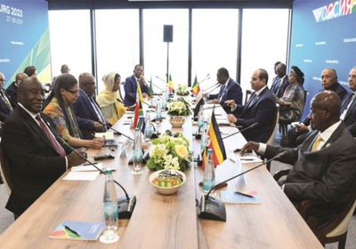 السيسي يشارك في اجتماع قادة الدول الأفريقية مع بوتين