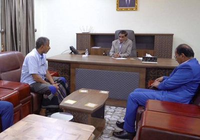 البحسني يستقبل مدير جوازات ساحل حضرموت