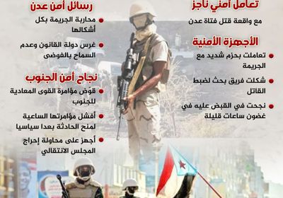 عدن دولة قانون وليست مسرح جريمة (إنفوجراف)