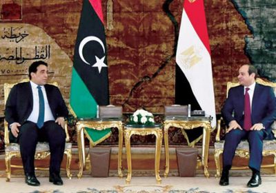 السيسي: ندعم المسار السياسي في ليبيا
