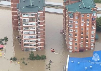 فيضانات في الشرق الأقصى بروسيا