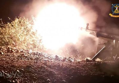 القوات الجنوبية تقصف مصادر نيران حوثية شمال الضالع