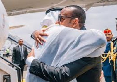 رئيس الإمارات يصل إلى إثيوبيا لبحث التعاون الثنائي