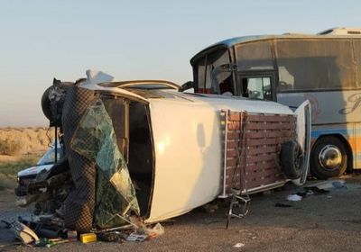 مصرع 9 إيرانيين وإصابة 33 إثر حادث سير في العراق