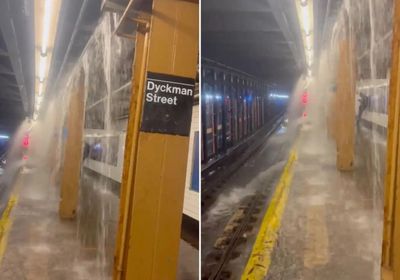 فيضان في أشهر محطات مترو نيويورك