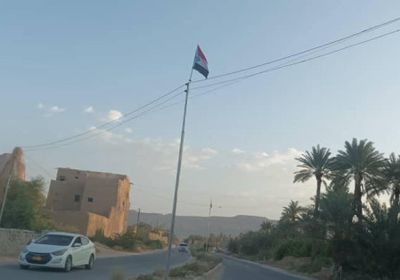 مع وصول السفير الأمريكي.. علم الجنوب يزين شوارع سيئون