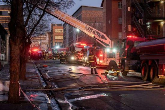 20 قتيلا على الأقل بحريق في جوهانسبرغ