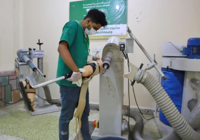 261 مستفيدا من خدمات مركز الأطراف الصناعية في تعز