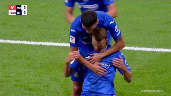 خيتافي يتقدم على ريال مدريد بالشوط الأول