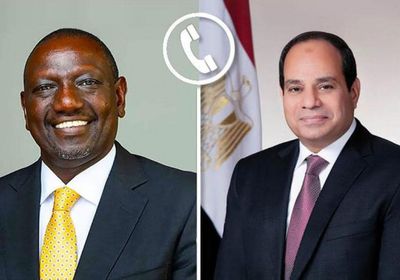 الرئيس المصري يتلقَّى اتصالاً هاتفيّاً من نظيره الكيني