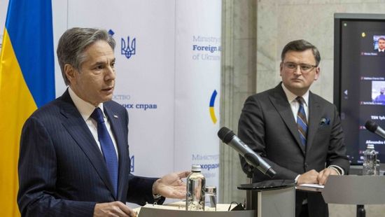 من كييف.. وزير الخارجية الأمريكي: سنواصل دعم أوكرانيا