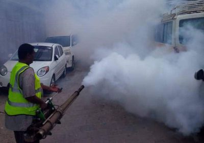 حملة رش ضبابي في أنحاء مدينة صيرة
