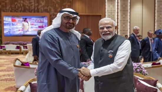 محمد بن زايد يبحث مع رئيس وزراء الهند الشراكة الاستراتيجية بين البلدين