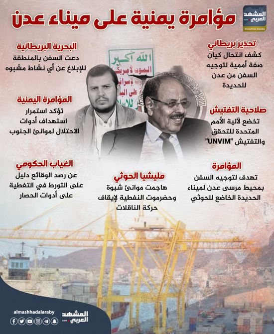مؤامرة يمنية على ميناء عدن (إنفوجراف)