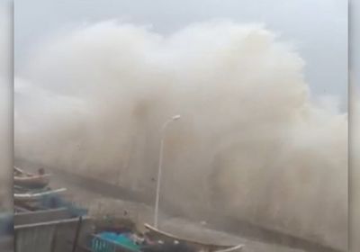 أمطار ناجمة عن عاصفة مدارية تضرب الصين