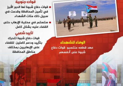 دفاع شبوة تحارب الإرهاب (إنفوجراف)