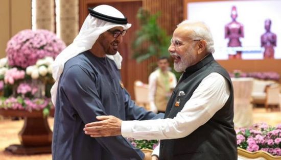 صور وعبارات.. رئيس الوزراء الهندي يحتفي بمحمد بن زايد