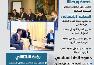 رؤية جنوبية شاملة تعزز مسار الحل السياسي (إنفوجراف)