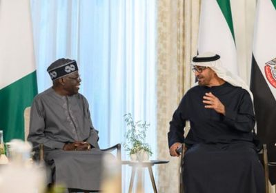 رئيس الإمارات ونظيره النيجيري يبحثان تعزيز التعاون بين البلدين