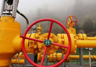 نمو إنتاج الصين من الغاز الطبيعي 6.3% بأغسطس