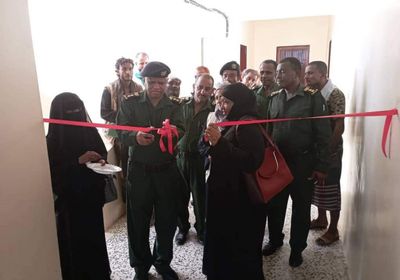 افتتاح مبنى إدارة حماية الأسرة في أمن أبين بتمويل هولندي