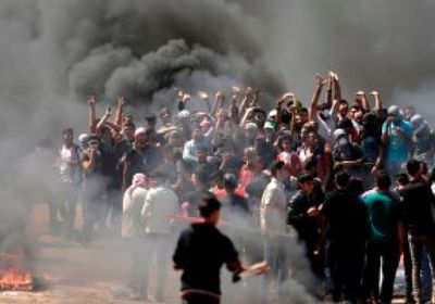 إصابة 5 فلسطينيين في اشتباكات مع الاحتلال بغزة