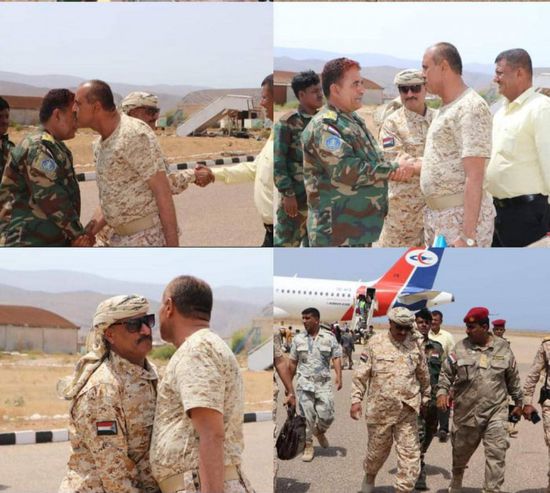 لجنة عسكرية للإشراف على تسلم كفائن قيادة "الأول مشاة بحري" بسقطرى