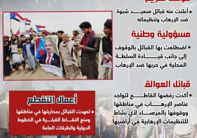 قبائل شبوة.. سند محاربة الإرهاب (إنفوجراف)