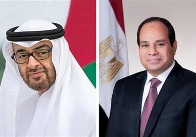 السيسي ومحمد بن زايد يؤكدان استمرار التنسيق الوثيق لدعم استقرار المنطقة