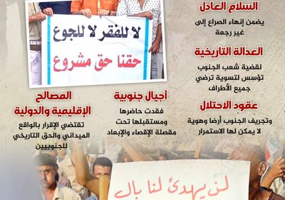 السلام الشامل.. الجنوب أساس التسوية (إنفوجراف)