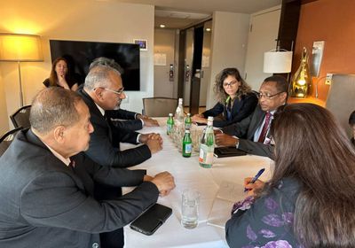 الرئيس الزُبيدي يستقبل وزير خارجية غينيا بيساو في نيويورك