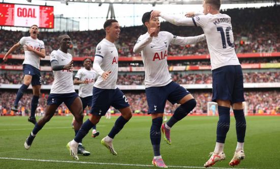 سون يسجل هدفين في تعادل توتنهام مع أرسنال
