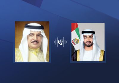 الشيخ محمد بن زايد يعزي ملك البحرين في شهداء الواجب