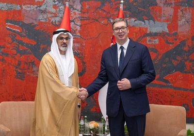 ولي عهد أبوظبي يبحث مع رئيس صربيا تعزيز العلاقات الثنائية