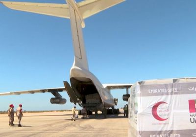 الإمارات ترسل 815 طنًا من المواد الإغاثية إلى ليبيا