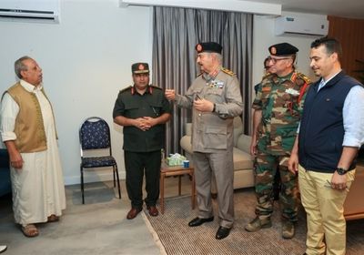 من درنة.. حفتر يؤكد على سرعة إعادة إعمارها