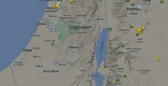 "فلايت رادار": توقف حركة الملاحة الجوية جنوب ووسط إسرائيل