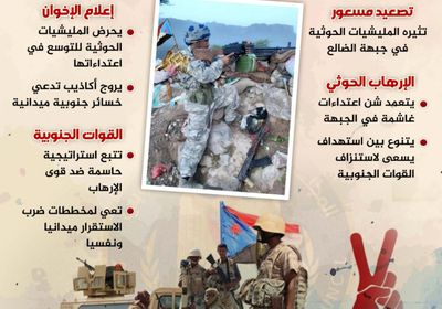 الضالع.. جبهة يتشارك فيها إرهاب الحوثيين والإخوان (إنفوجراف)