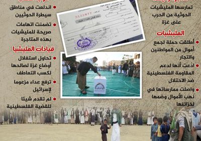 العدوان الإسرائيلي على غزة.. موسم المتاجرة الحوثية (إنفوجراف)