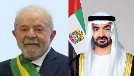 رئيس الإمارات يبحث مع نظيره البرازيلي دعم السلام والاستقرار بالعالم