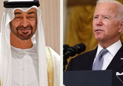رئيس الإمارات وبايدن يبحثان تطورات الأوضاع بالمنطقة