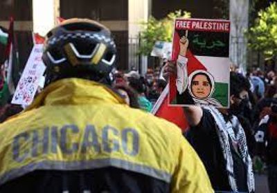 آلاف الأشخاص يتظاهرون دعمًا لفلسطين بأمريكا
