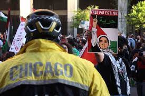 آلاف الأشخاص يتظاهرون دعمًا لفلسطين بأمريكا